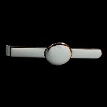 Зажим для галстука “Button” с круглой вставкой Dalvey 698